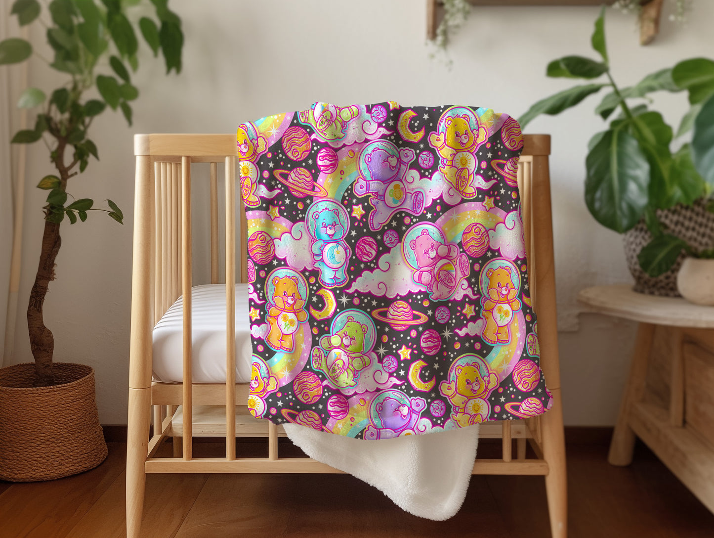 Personalized Care Bear Blanket