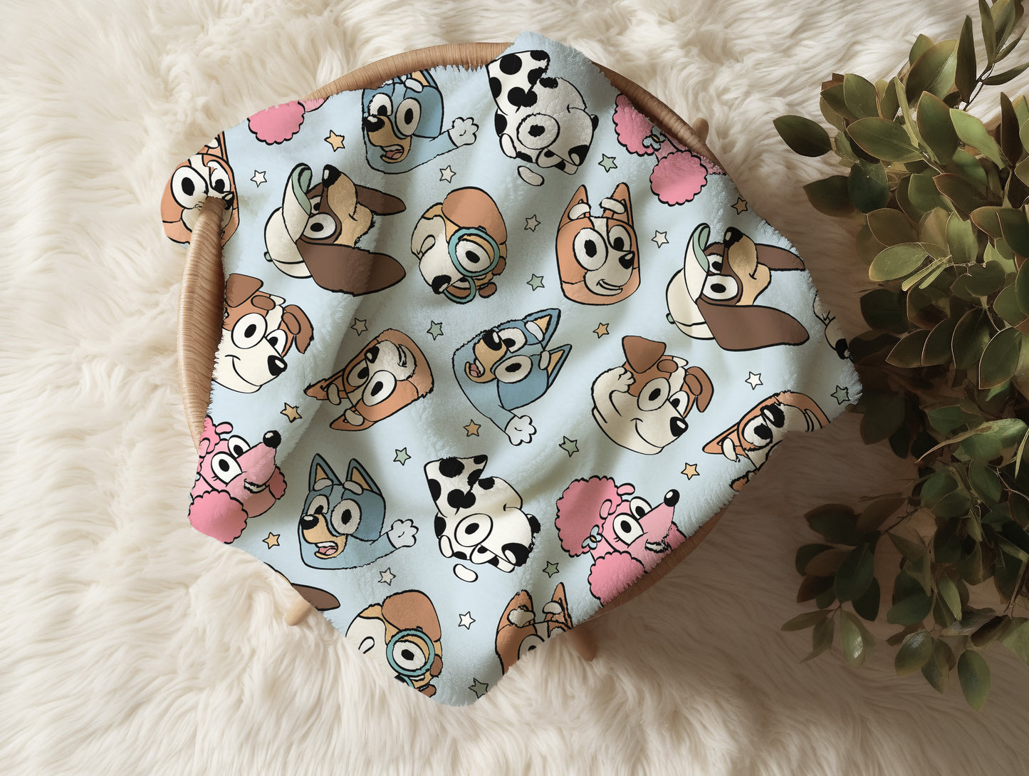 Personalized Bluey Blanket