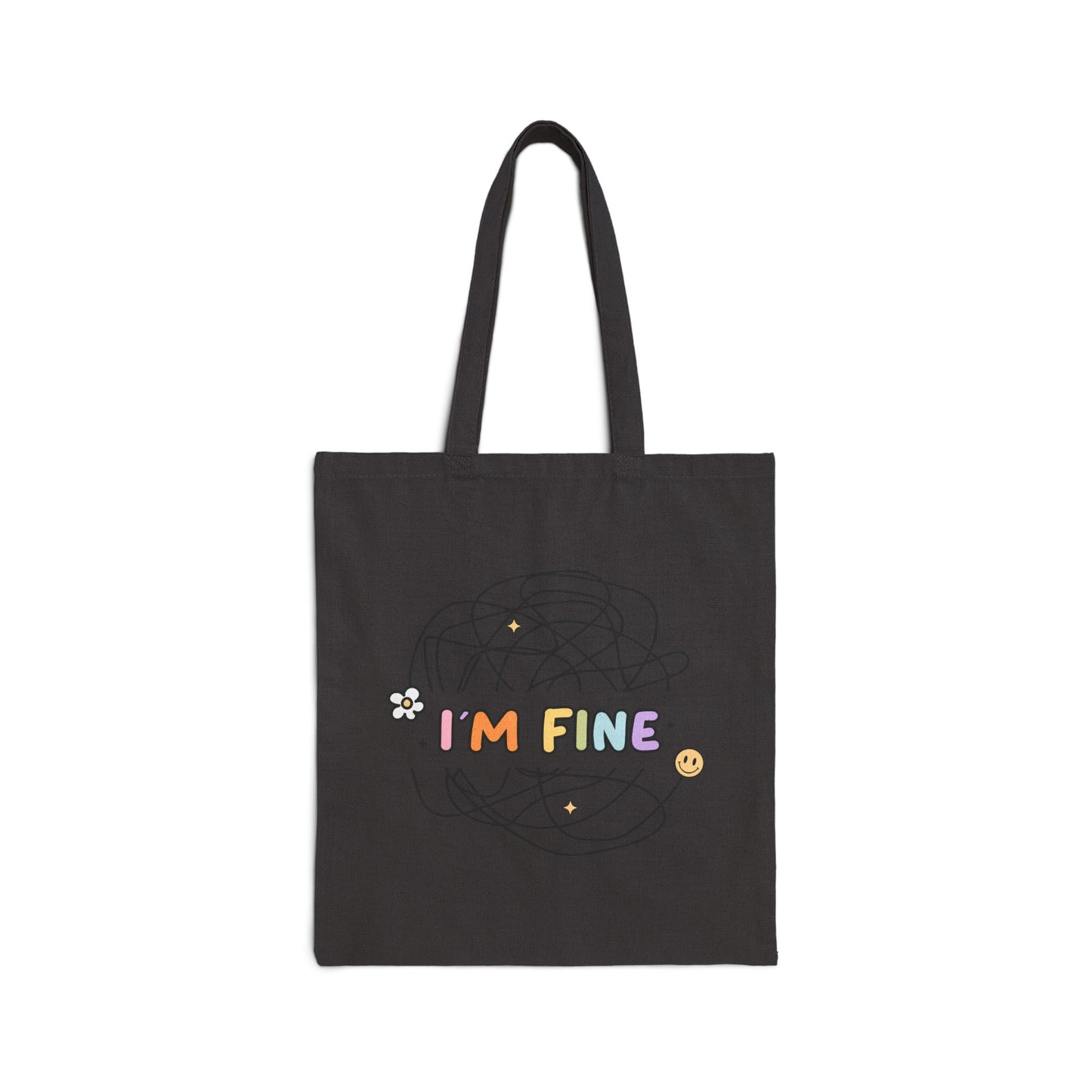 Im Fine funny Cotton Canvas Tote Bag