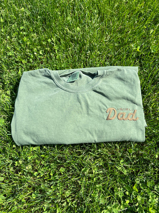 Girl Dad Embroidered t-shirt Comfort Colors