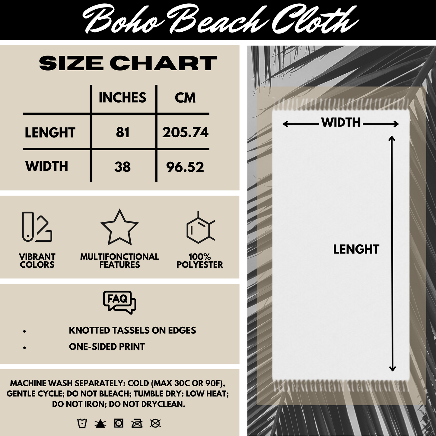 Personalized Pink and Blue Floral Beach towel