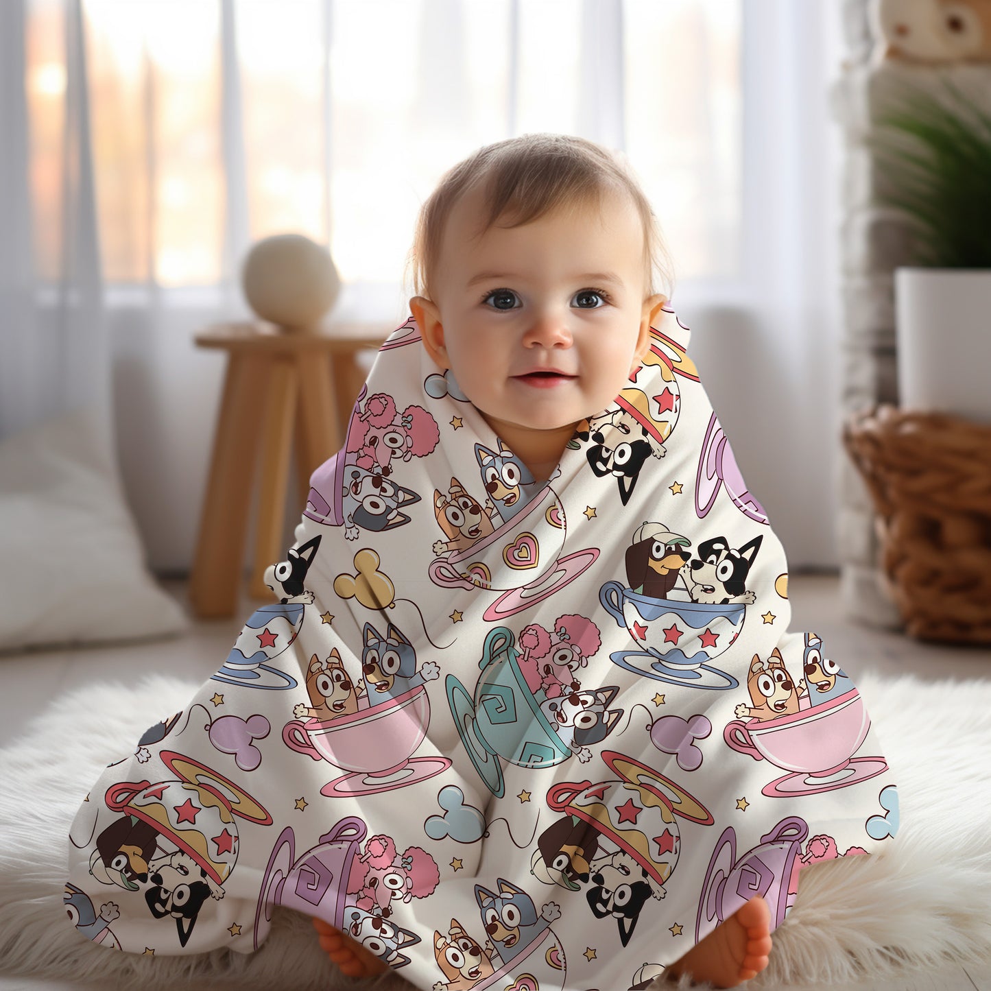 Personalized Bluey Blanket