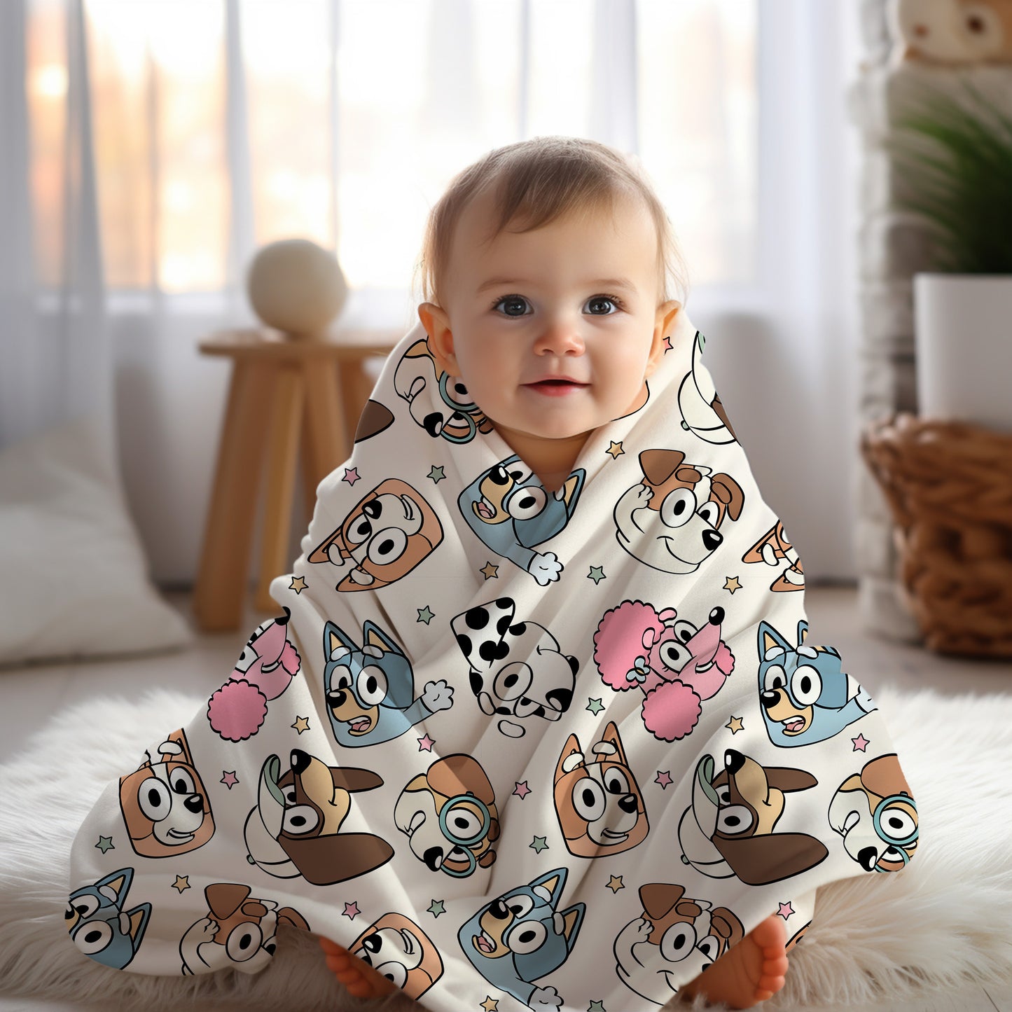 Personalized Bluey Blanket
