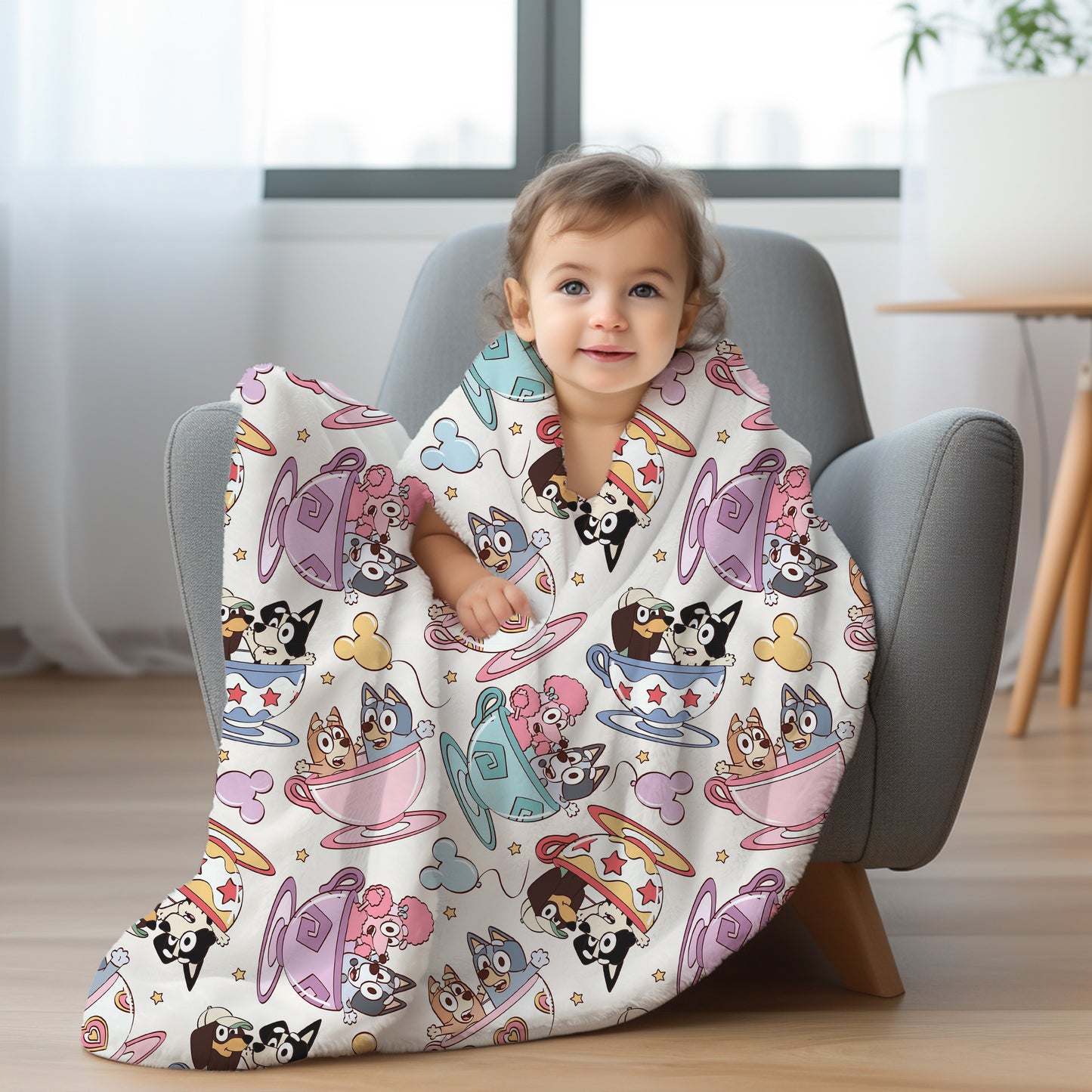 Personalized Bluey Blanket