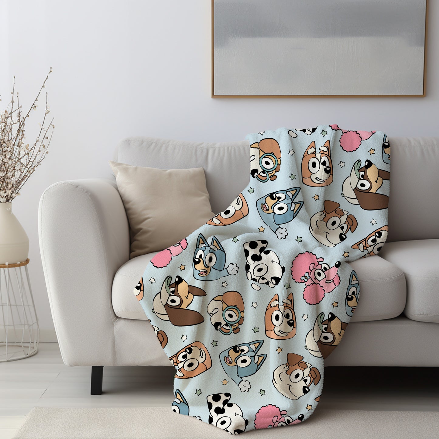 Personalized Bluey Blanket