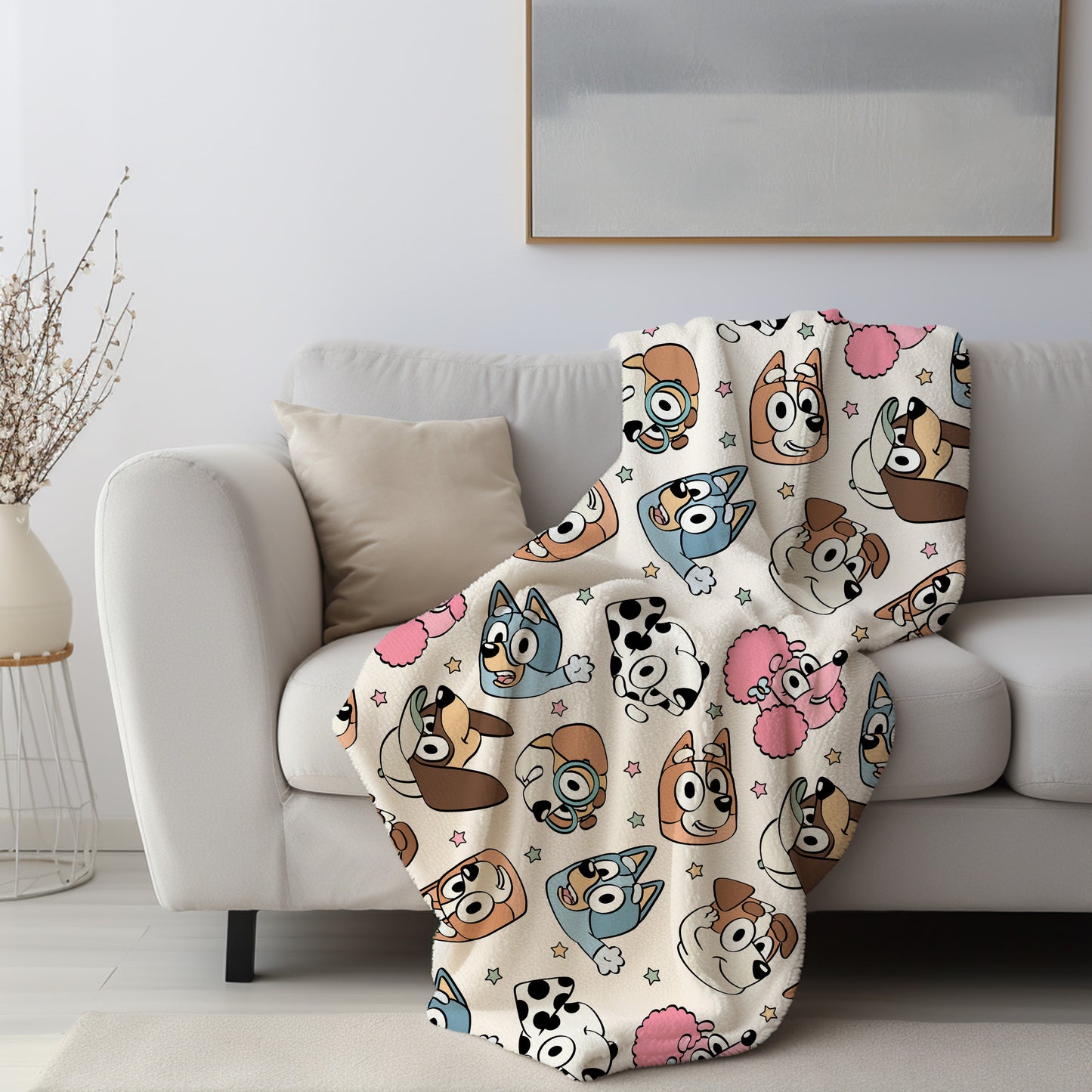 Personalized Bluey Blanket