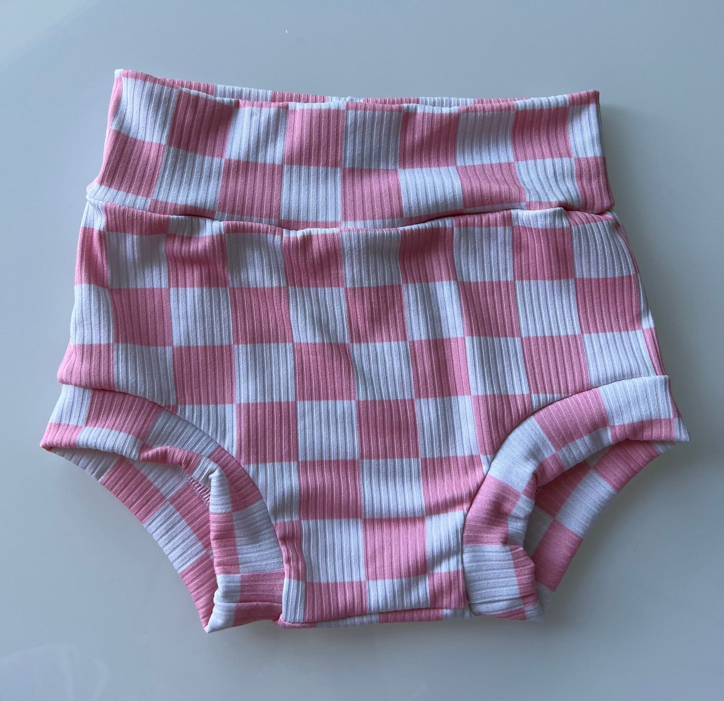 Pink Checkered Baby and Kids Shorts