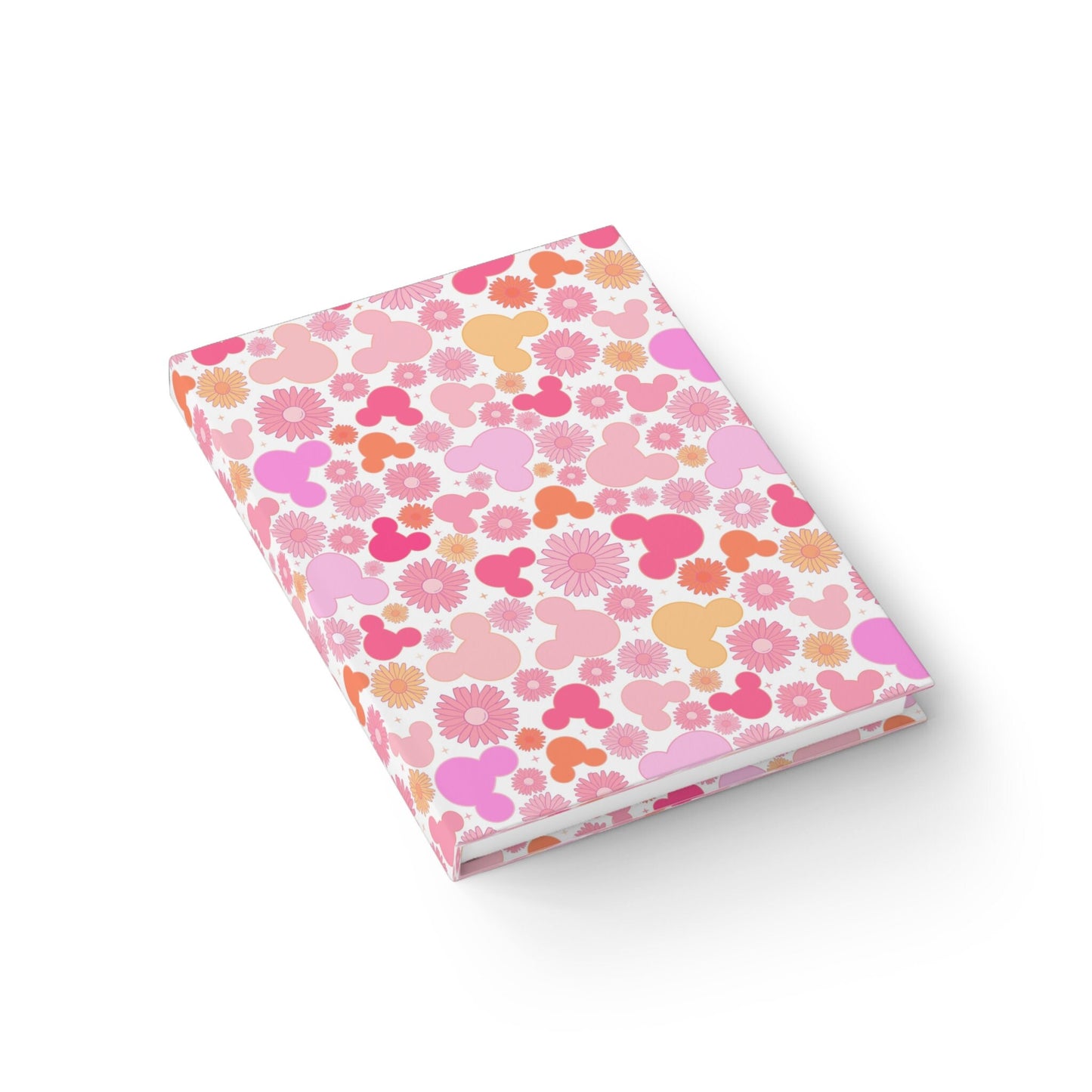 Personalized Pink Disney Park Autograph Book, Magical Disney Autograph Book, minnie mouse Autograph book, floral disney autograph