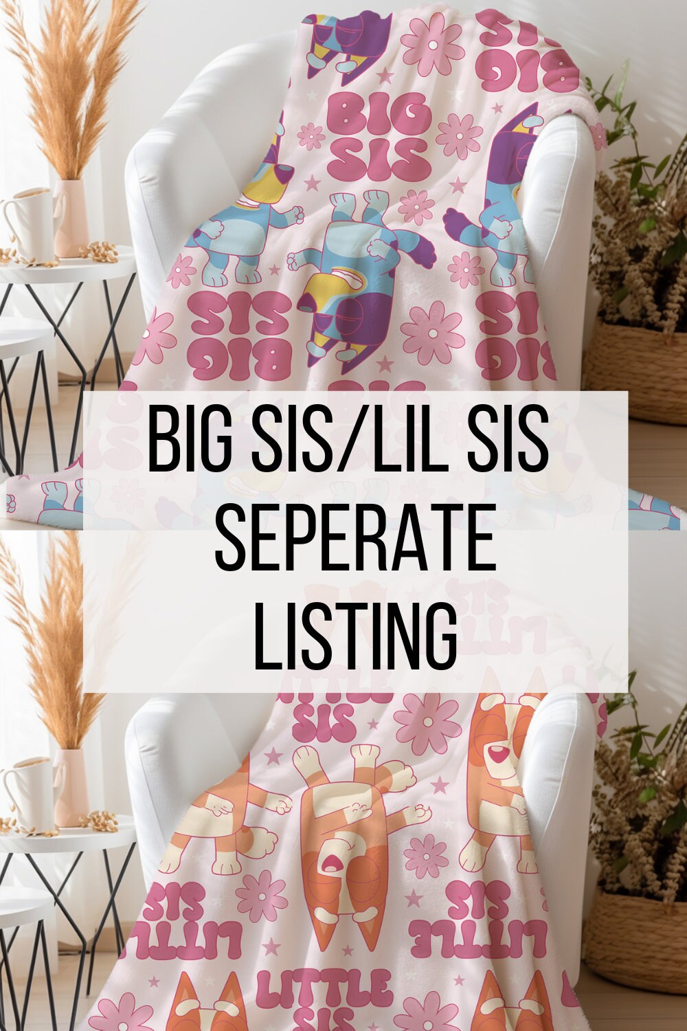 Personalized Little Sis Bingo Blanket