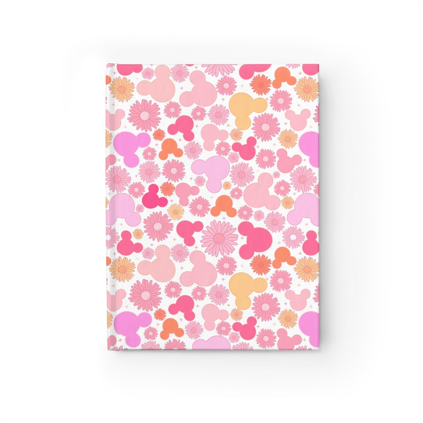 Personalized Pink Disney Park Autograph Book, Magical Disney Autograph Book, minnie mouse Autograph book, floral disney autograph