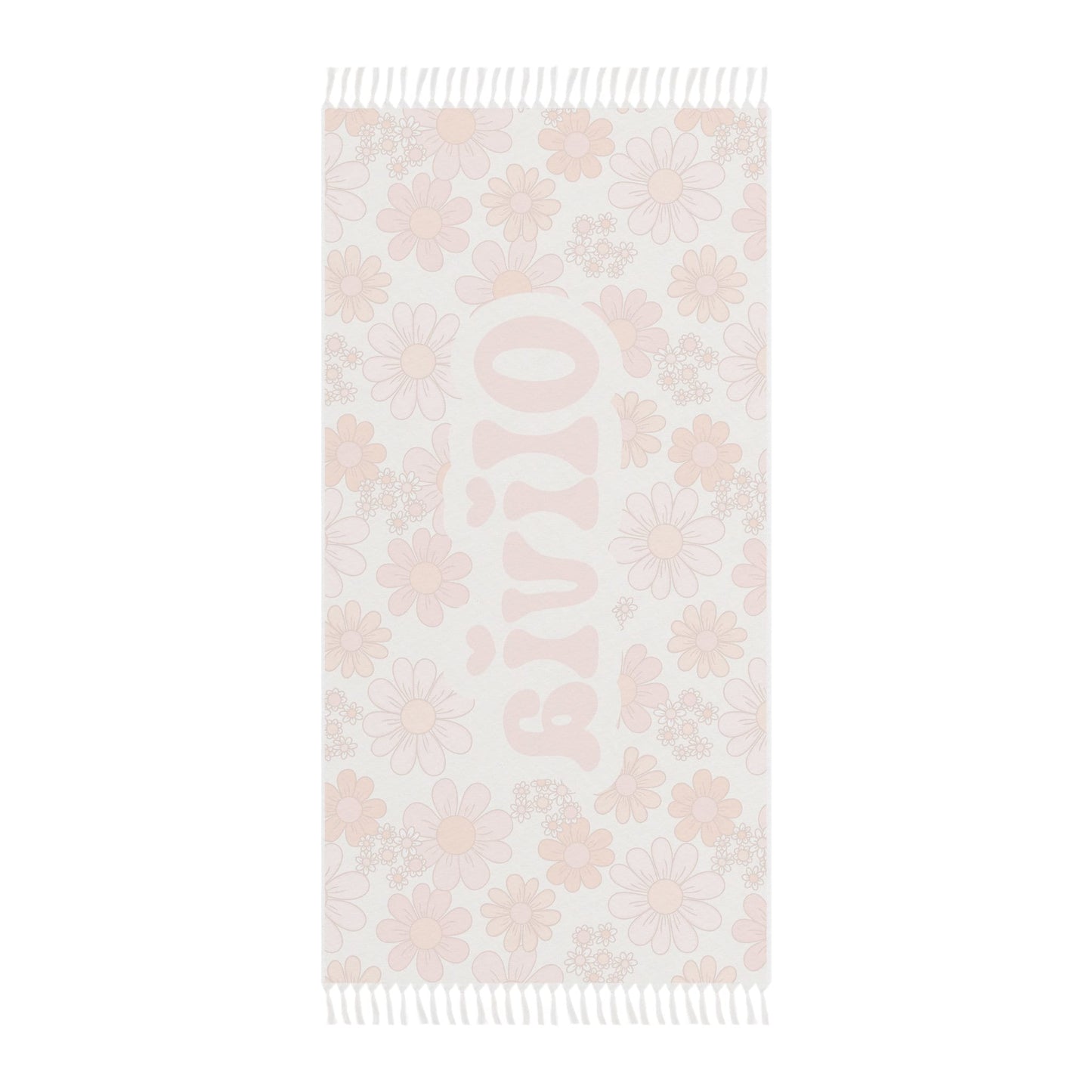 Personalized Pink Groovy Beach Towel