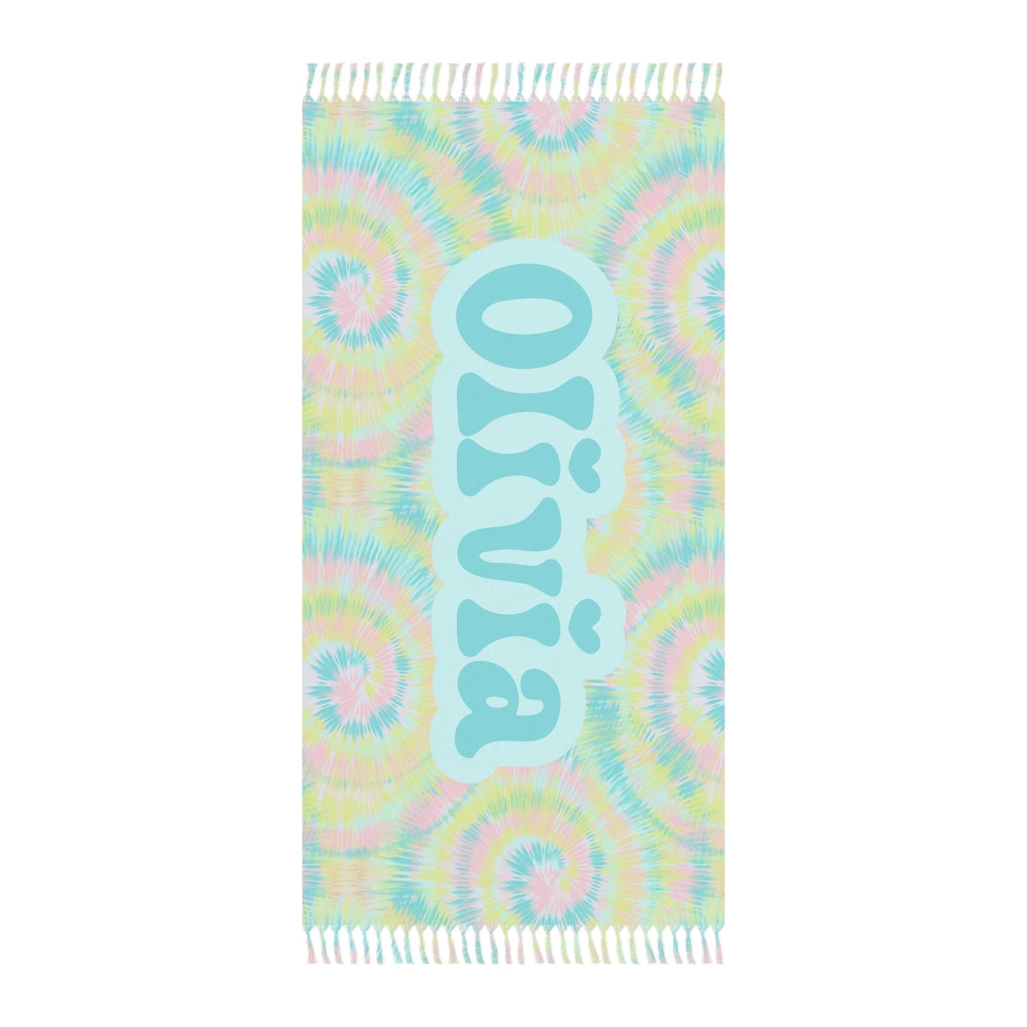 Personalized Tie Dye Beach towel
