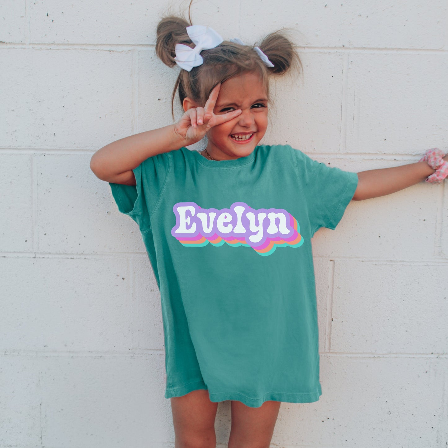 Retro Kids Name Shirt, Personalized Kids Shirt, Personalized Girl Name Shirt, Custom Name Boy Girl Tshirt, Custom Girl Tee, Custom Boy Tee