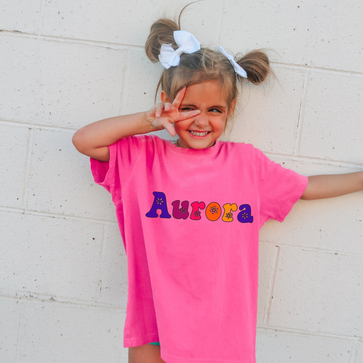 Retro Kids Name Shirt, Personalized Kids Shirt, Personalized Girl Name Shirt, Custom Name Boy Girl Tshirt, Custom Girl Tee, Custom Boy Tee