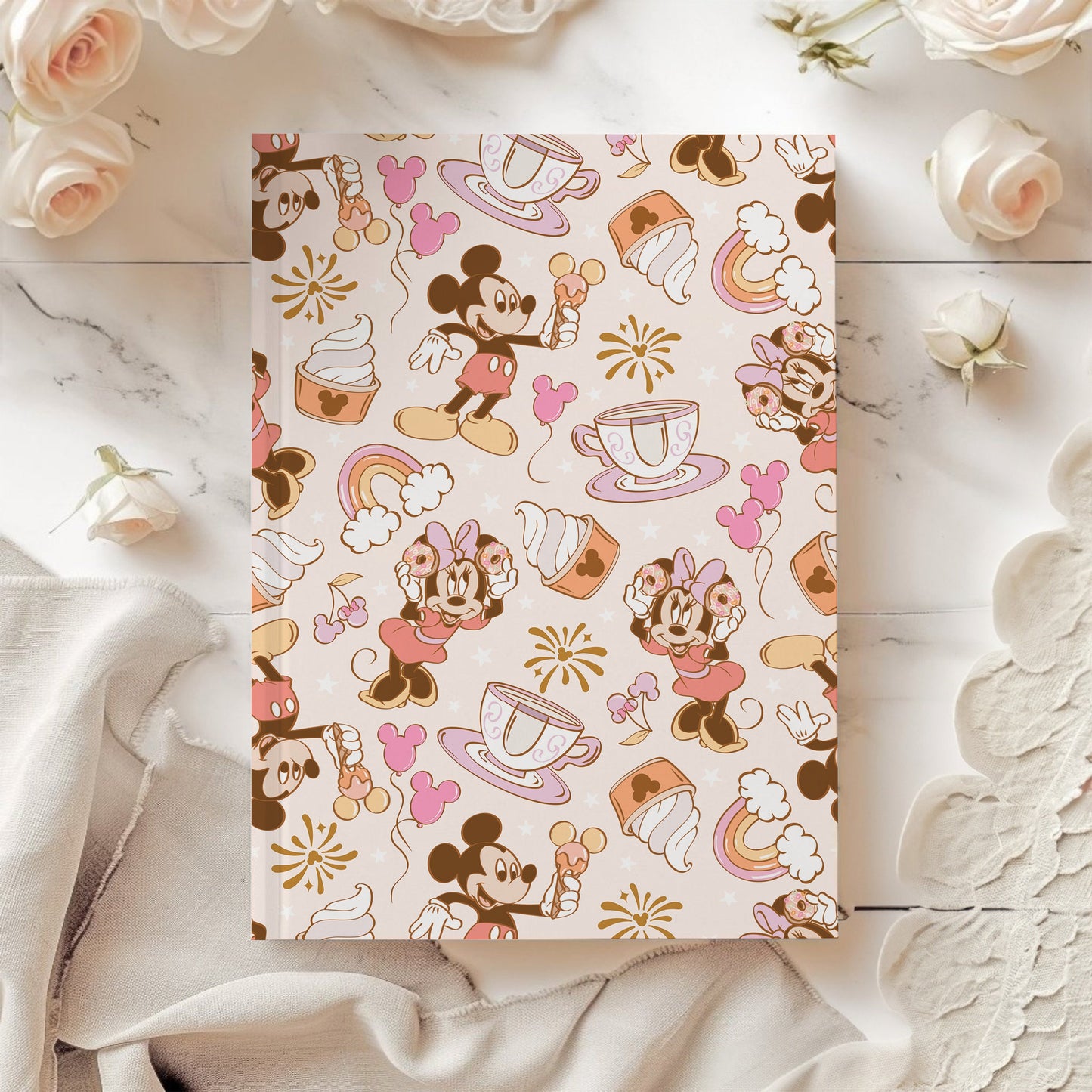 Personalized Disney Park Autograph Book, Magical Disney Autograph Book, Magic Kingdom Park, Pink micky and minnie mouse Autograph book