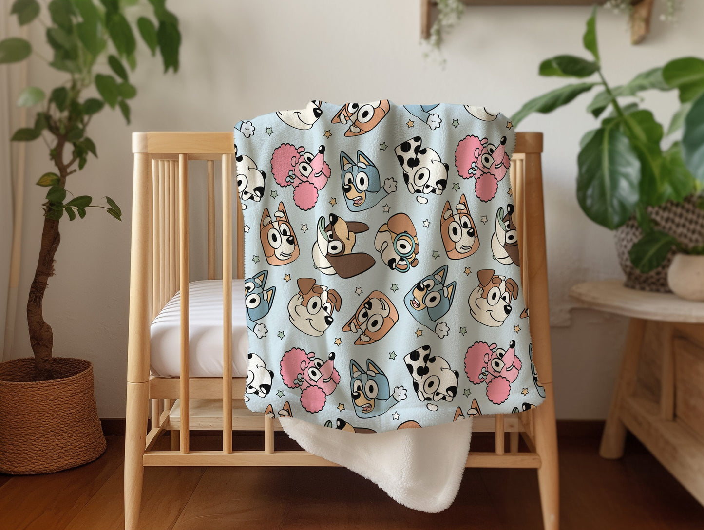 Personalized Bluey Blanket