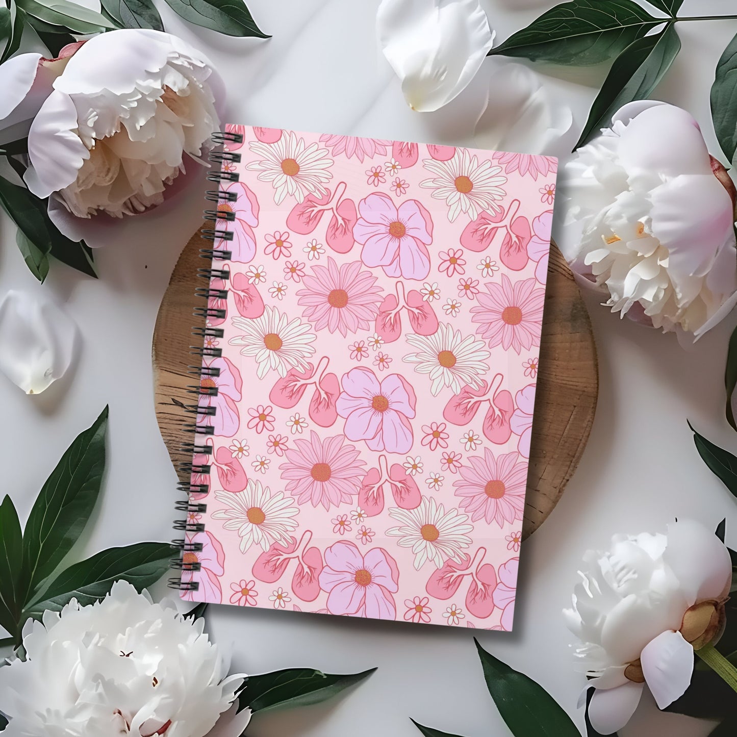 Pink Nursing Spiral Notebook