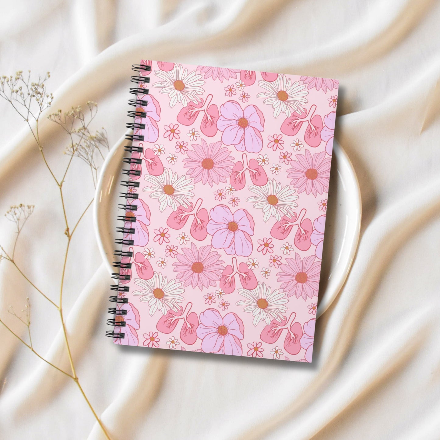 Pink Nursing Spiral Notebook