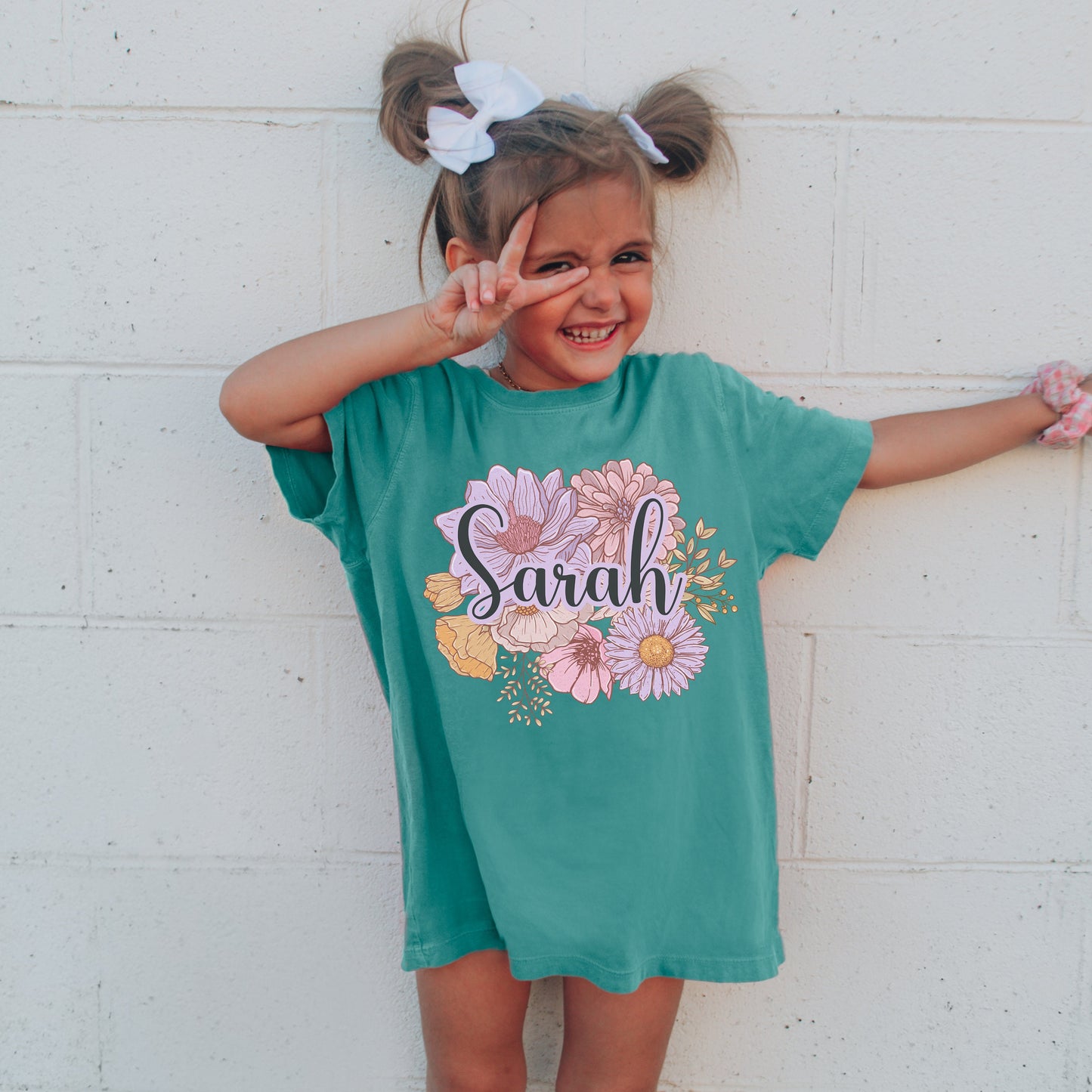 Retro Kids Name Shirt, Personalized Kids Shirt, Personalized comfort colors Shirt, Custom Name Girl Tshirt, Custom Girl Tee, Custom Boy Tee