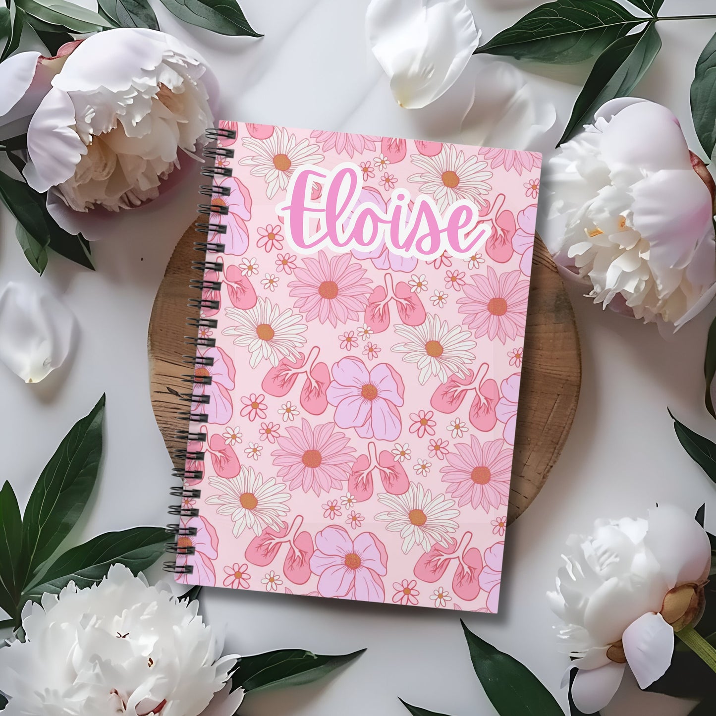 Pink Nursing Spiral Notebook