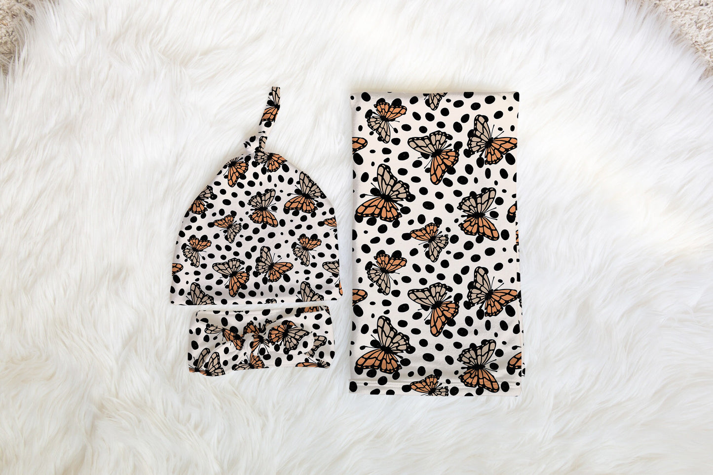 Personalized Butterfly Swaddle Set