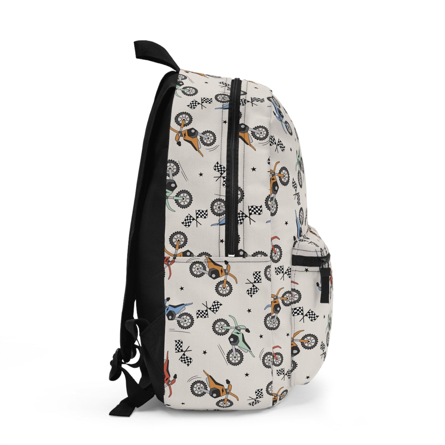 Personalized Backpack dirt bike lunch box and water bottle sets, Back to school boys bag