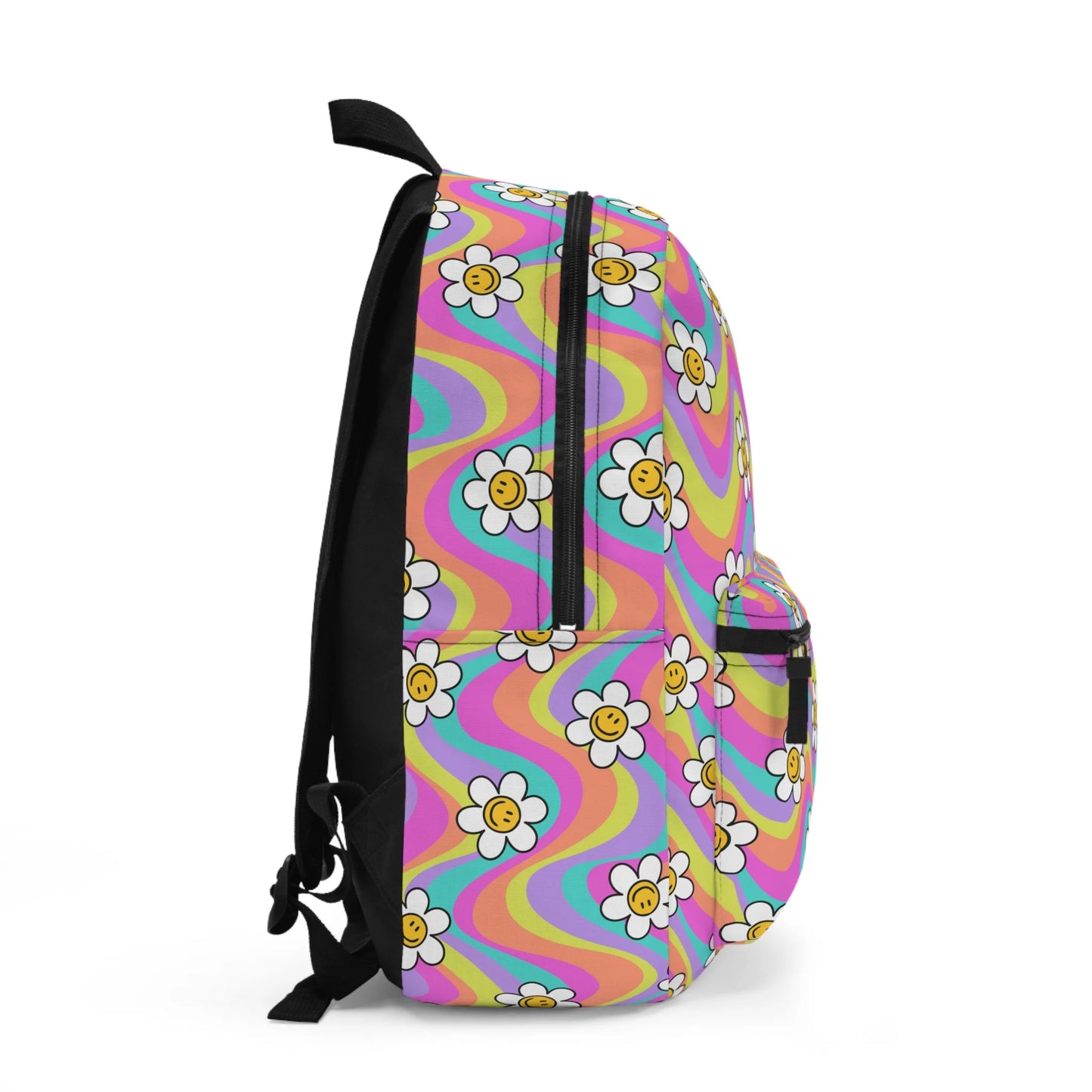 Personalized Backpack floral groovy, Back to school girls bag Kids toddler Backpack, Gifts for kids Girls Backpack, custom daycare bag