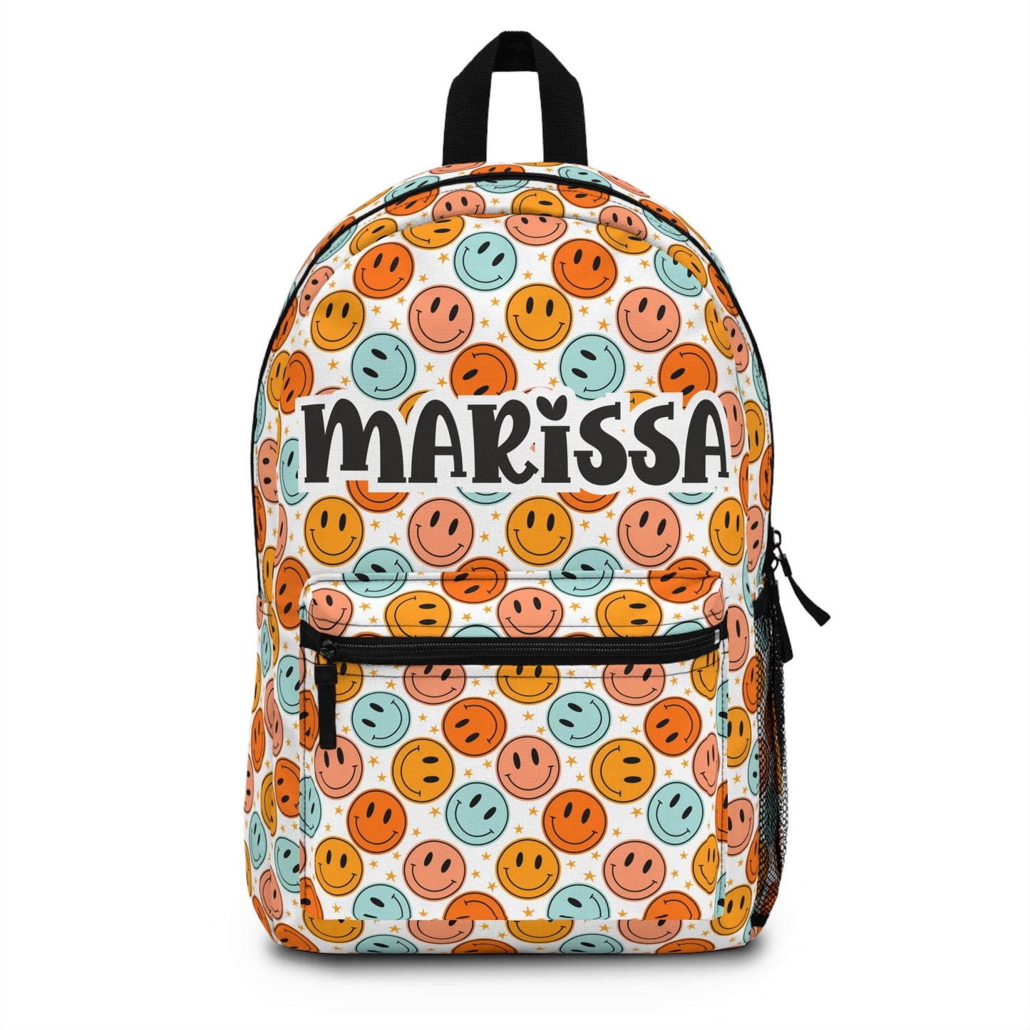 Personalized Backpack smiley face, Back to school girls bag Kids toddler Backpack, Gifts for kids Girls Backpack, custom daycare bag