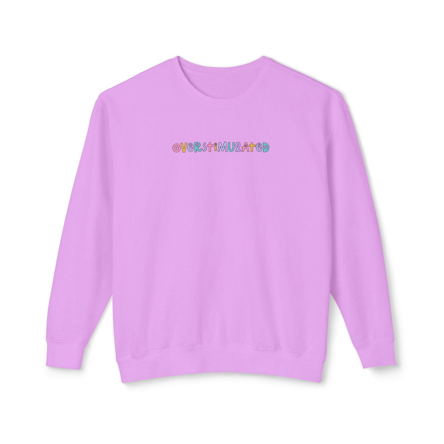 Overstimulated Sweatshirt, Overstimulated Crewneck, Anxiety Sweatshirt, Mental Health Sweatshirt, Funny sweatshirt comfort colors