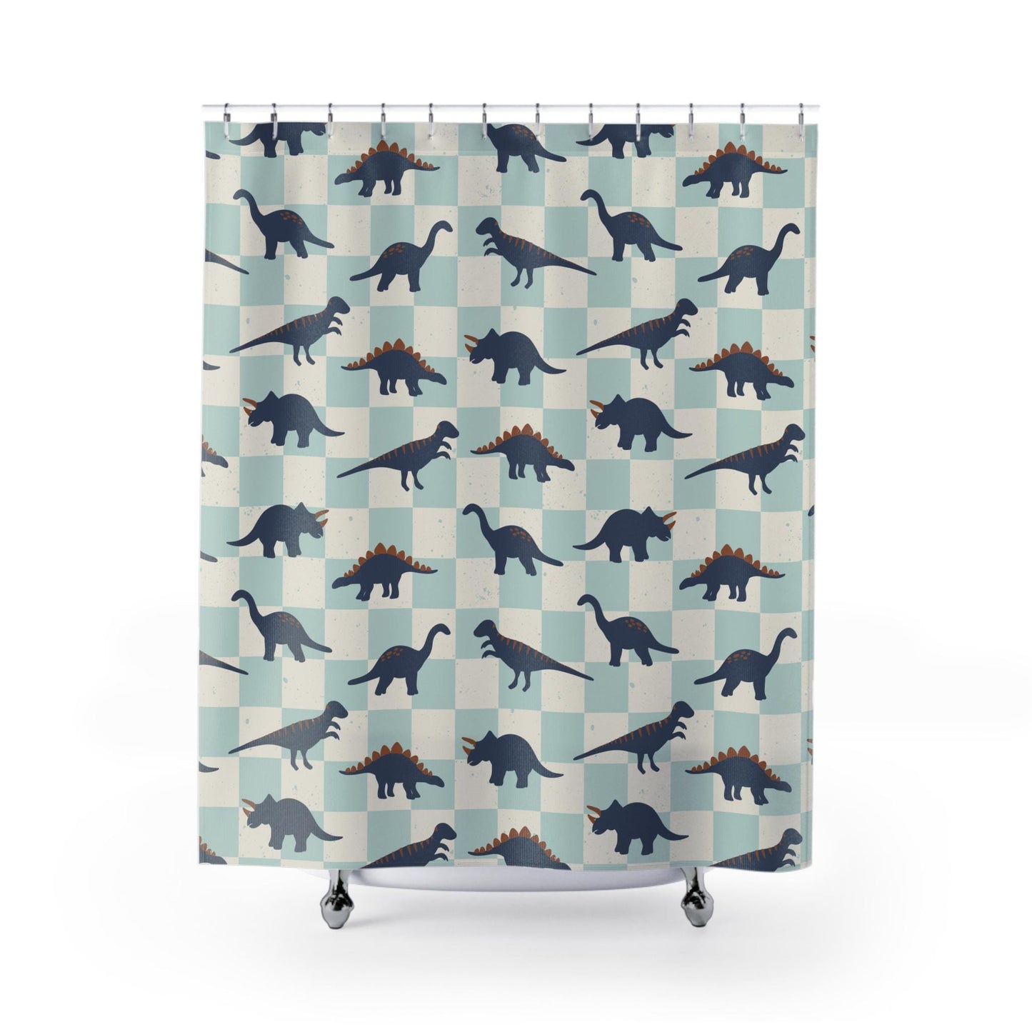 Boys Shower Curtain Personalized dinosaur, kids shower curtain, shower curtain neutral boys dinosaur decor, birthday boy gift housewarming
