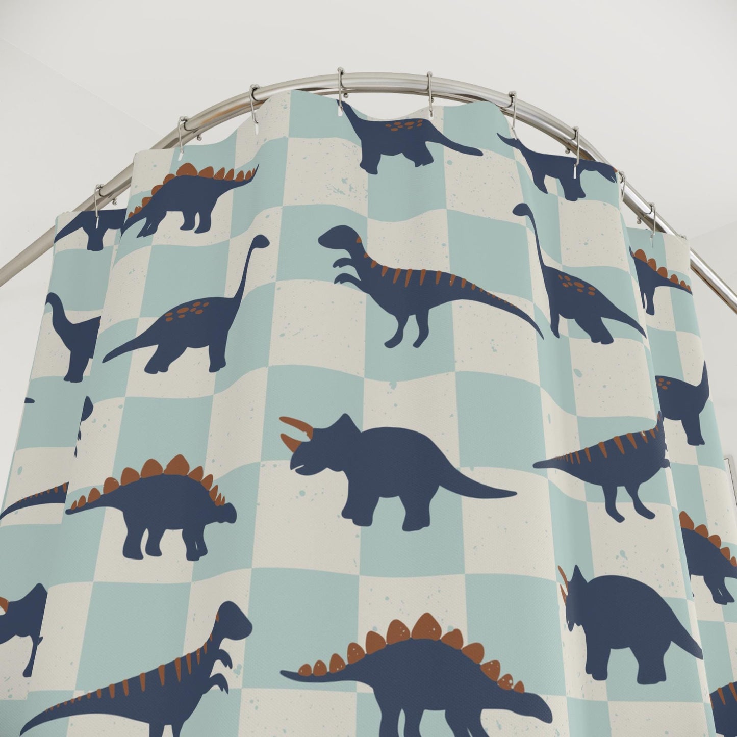 Boys Shower Curtain Personalized dinosaur, kids shower curtain, shower curtain neutral boys dinosaur decor, birthday boy gift housewarming