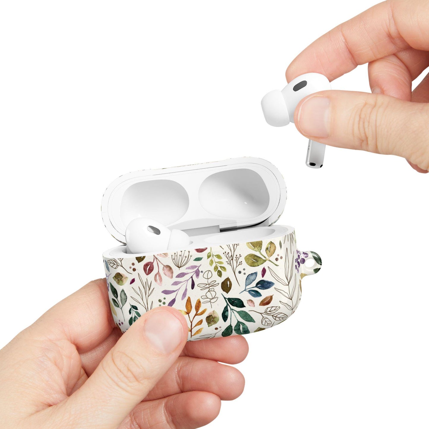 Botanical AirPod Case, Floral Design, Cute Gifts for Her, Nature Lover Accessory, Eco-Friendly Tech Case, Spring Accessories