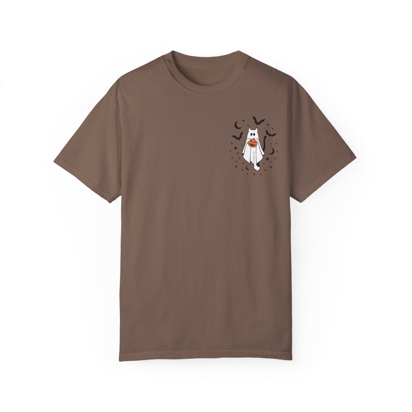 Ghost Kitty Comfort Colors T-shirt for Halloween Fall