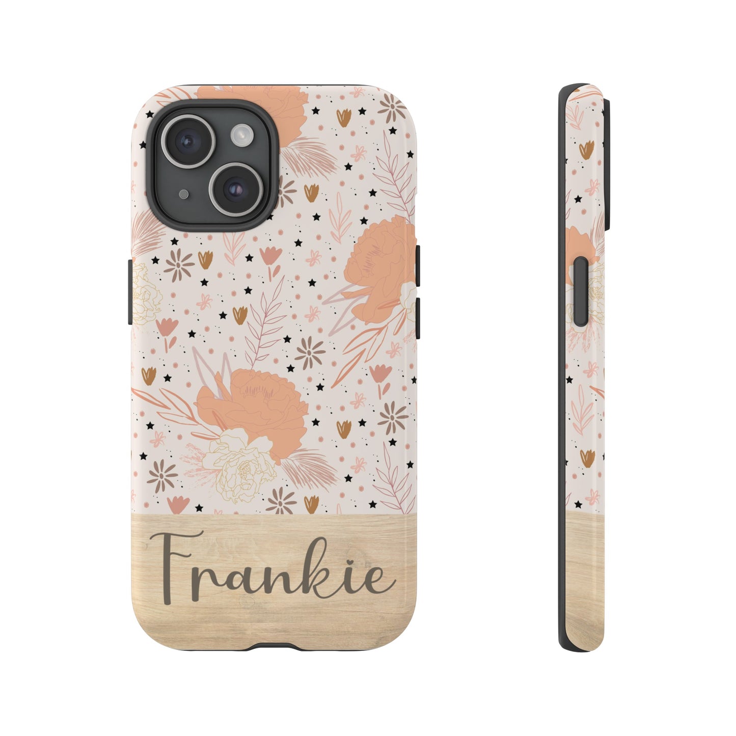 Personalized Floral Tough Phone Case for iPhone, Samsung and Google Phones