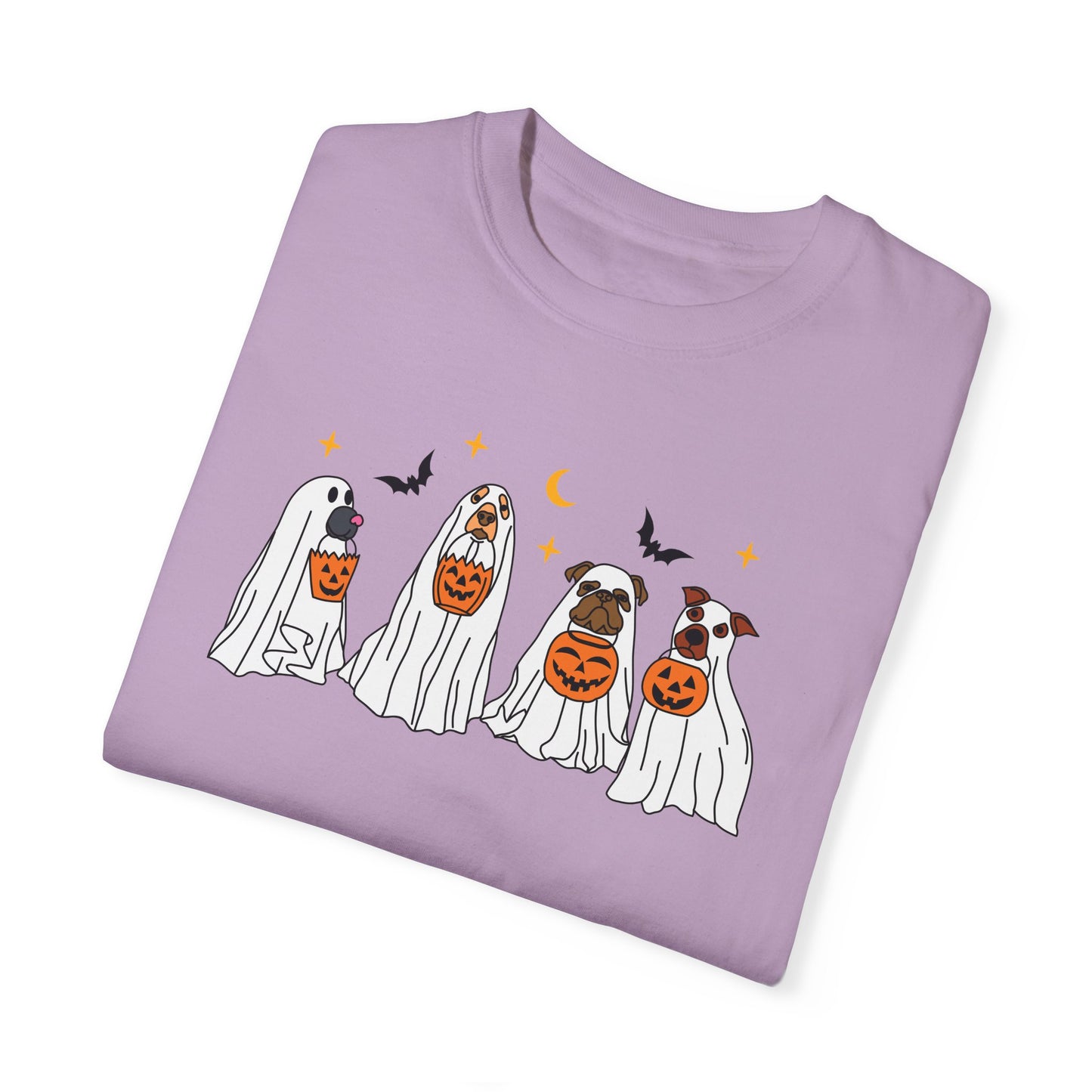 Ghost Dog Comfort Colors T-shirt for Halloween Fall