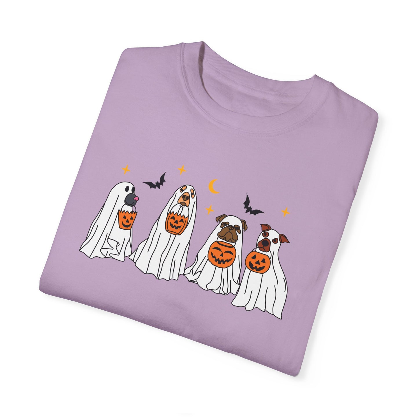 Ghost Dog Comfort Colors T-shirt for Halloween Fall