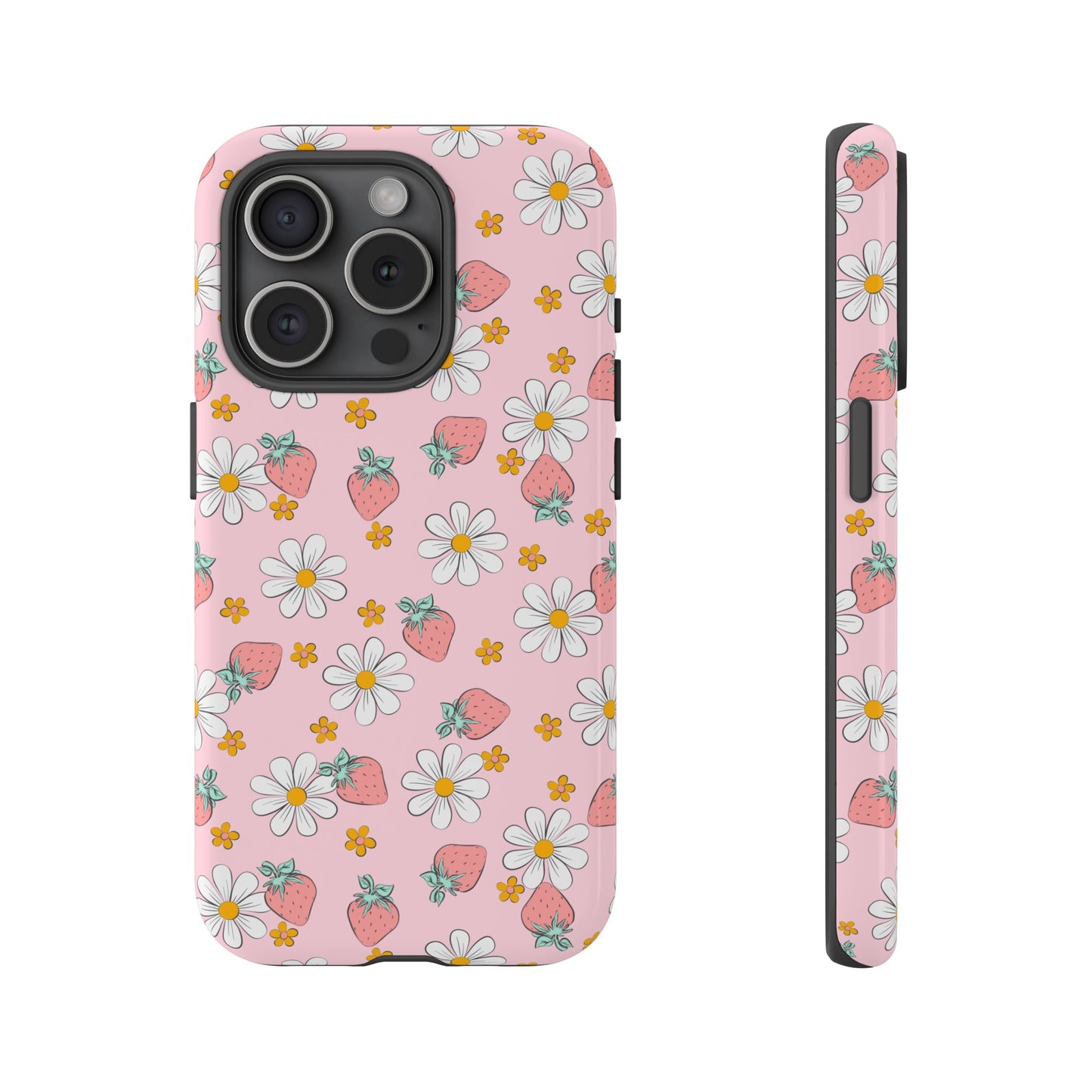 Strawberry Personalized Tough Phone Case for iPhone, Samsung and Google Phones