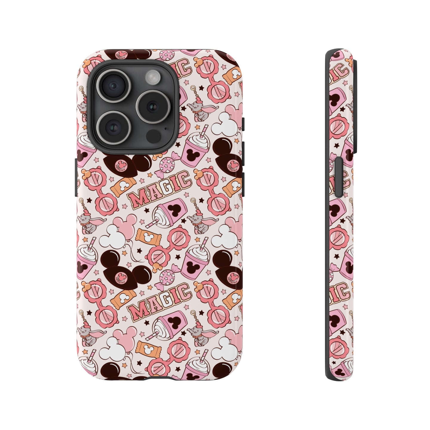 Personalized Pink Disney Tough Phone Case for Iphone, Samsung and Google Phones