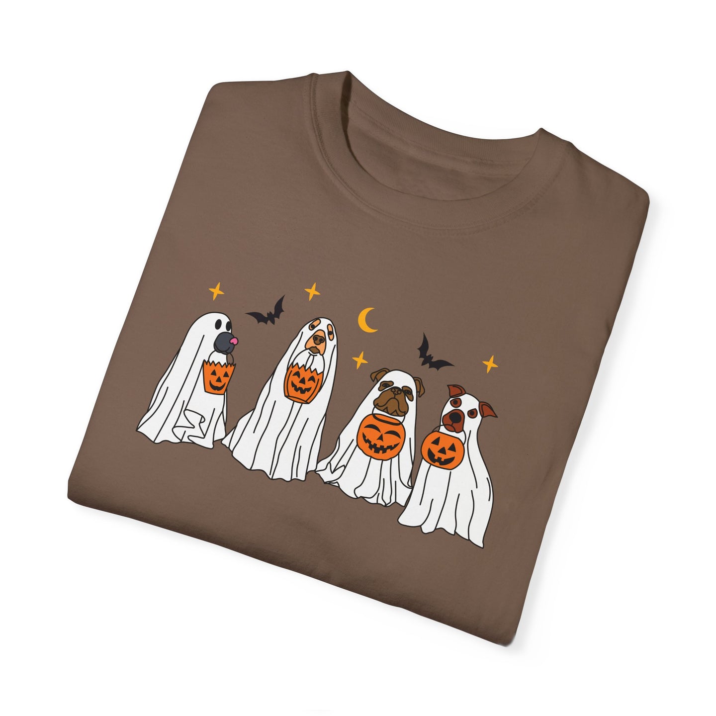 Ghost Dog Comfort Colors T-shirt for Halloween Fall