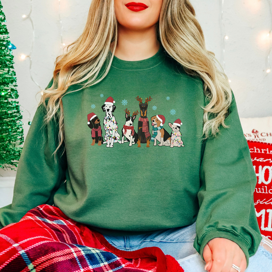 Christmas Dog Sweatshirt - Sizes small to 5XL