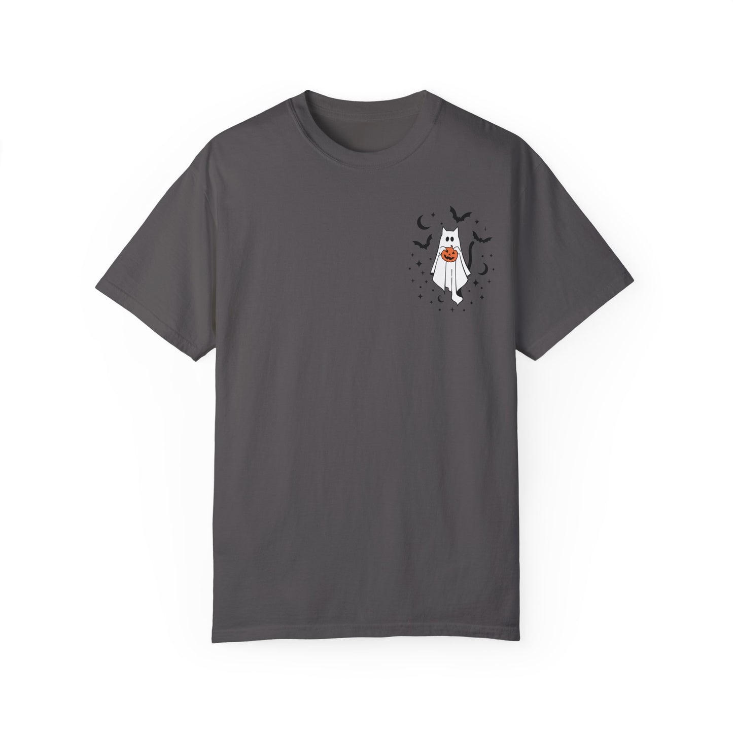 Ghost Kitty Comfort Colors T-shirt for Halloween Fall