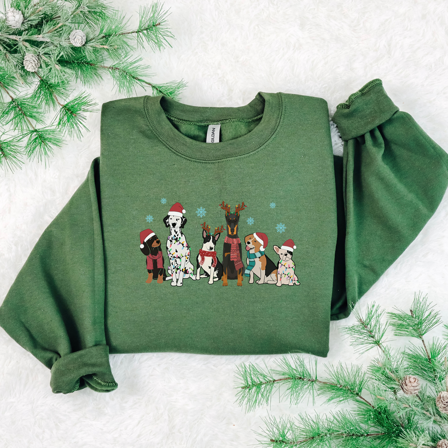 Christmas Dog Sweatshirt - Sizes small to 5XL