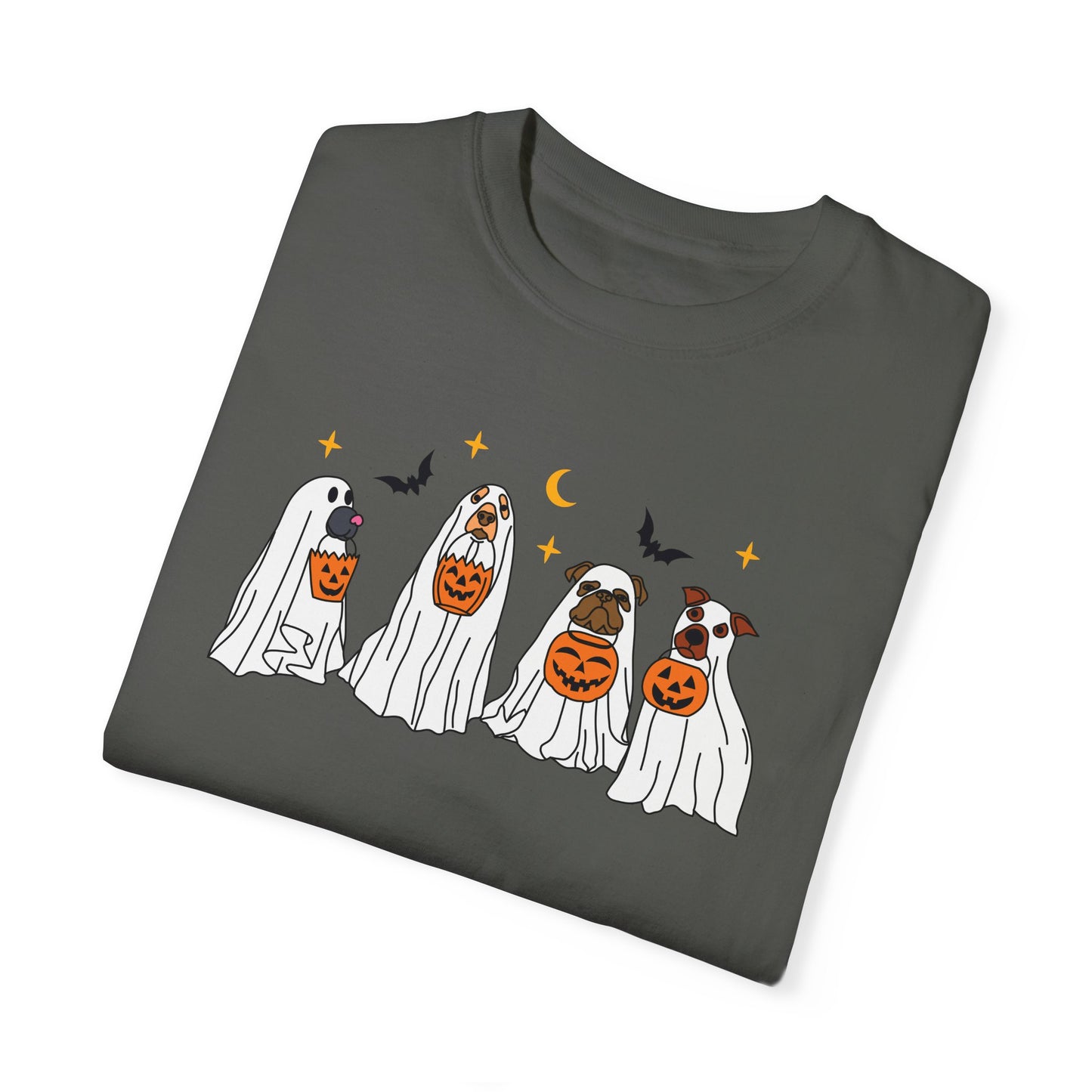 Ghost Dog Comfort Colors T-shirt for Halloween Fall