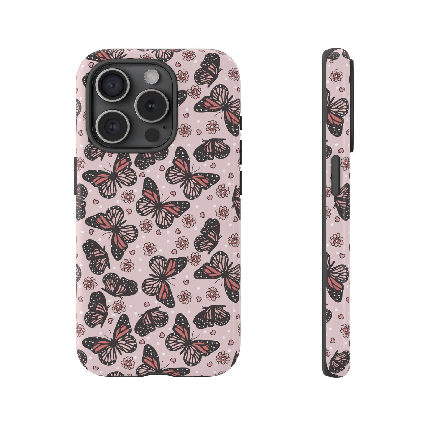 Personalized Butterfly Tough Phone Case for iPhone, Samsung and Google Phones