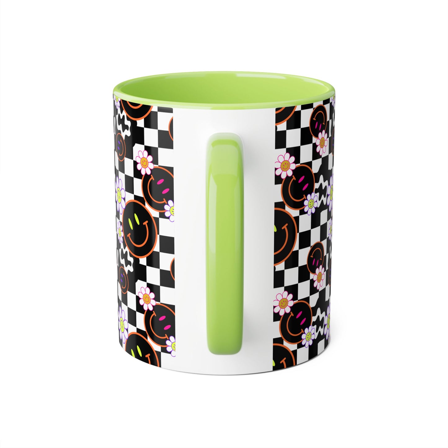 Smiley Checkered Mug 11oz