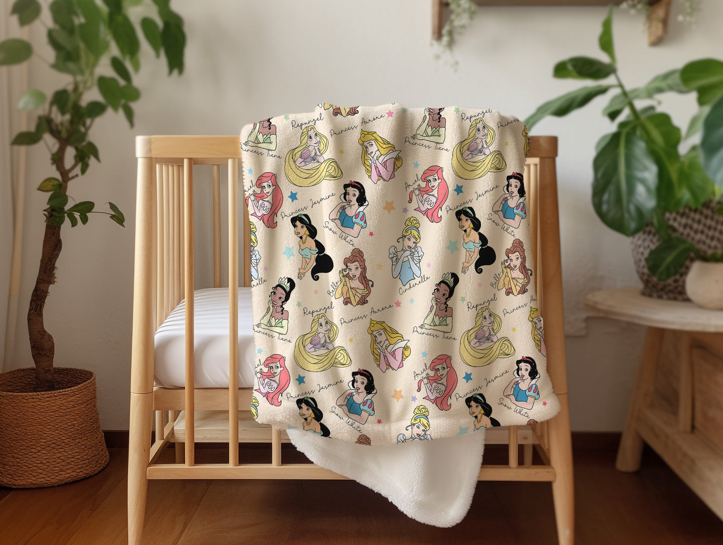 Personalized Disney Princesses Blanket