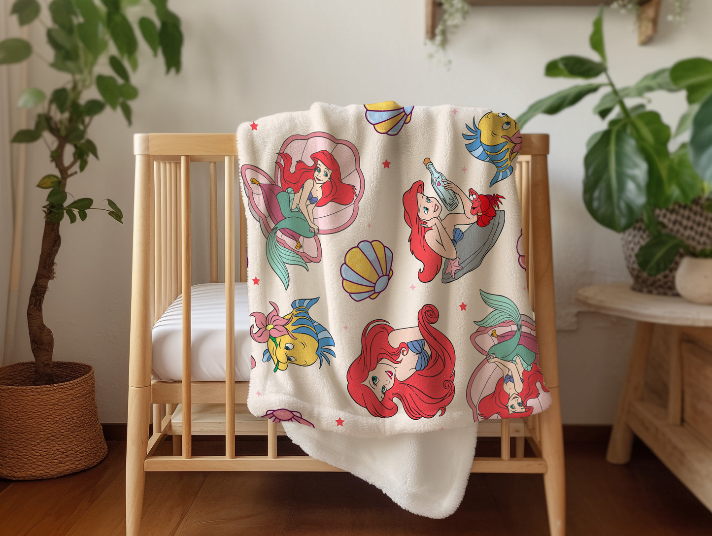 Personalized Little Mermaid Blanket