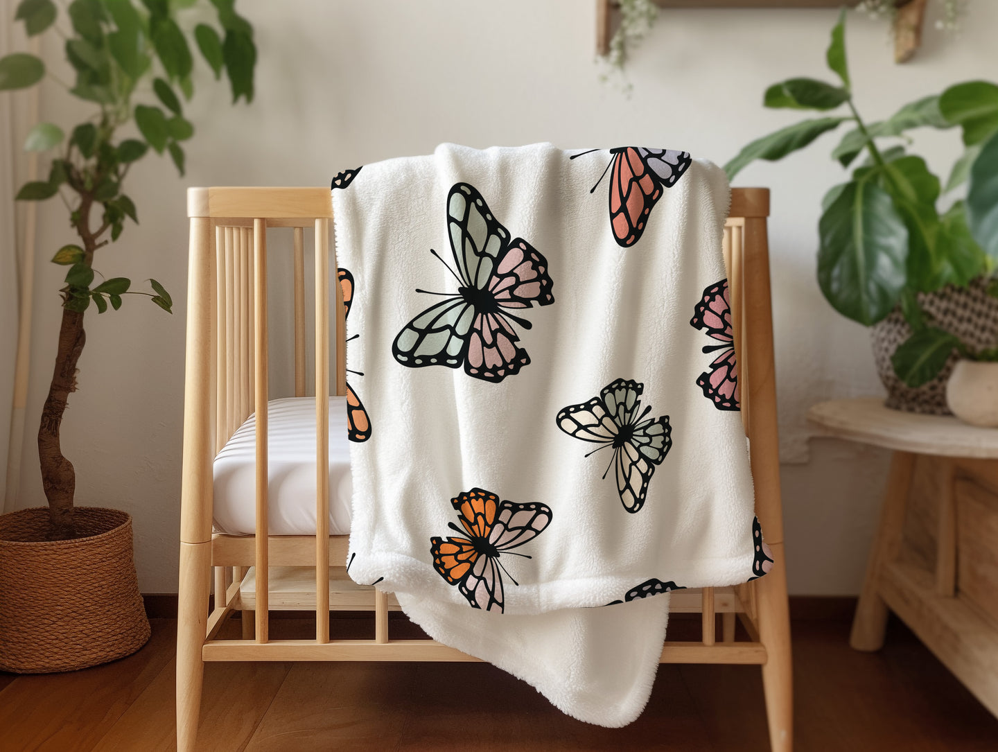 Personalized Butterfly Blanket