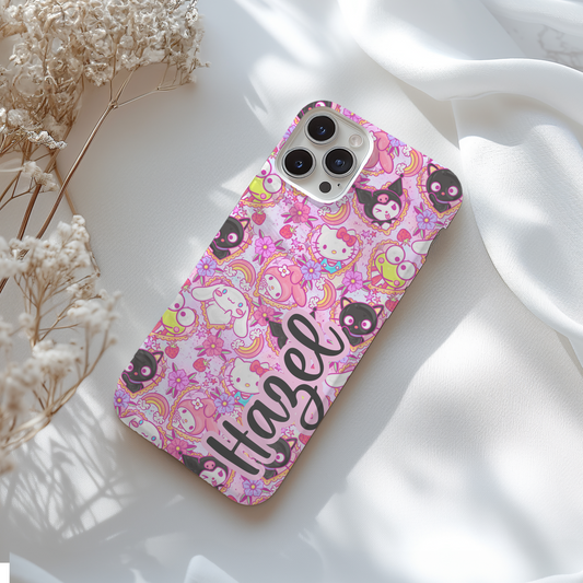 Personalized Hello Kitty and Friends Sanrio Tough Phone Case for iPhone, Samsung and Google Phones