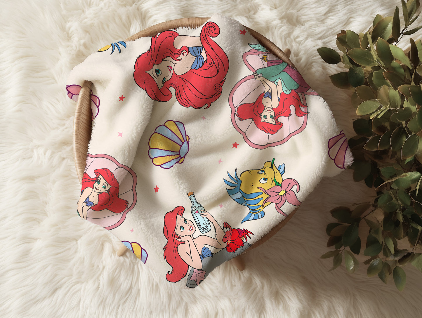 Personalized Little Mermaid Blanket